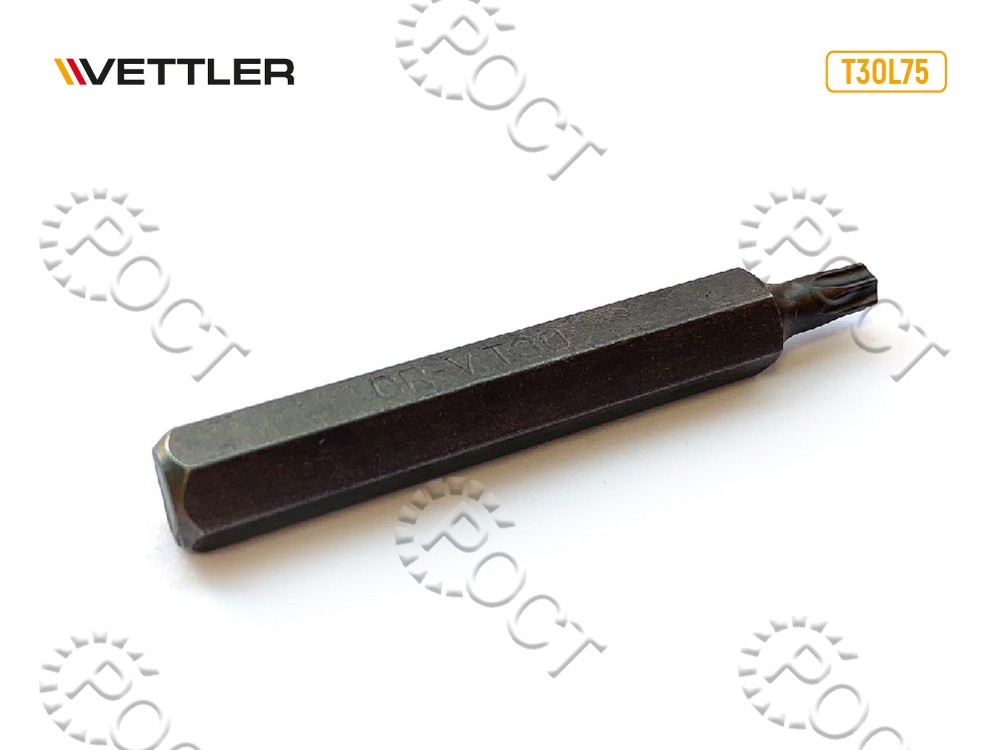 Бита вставка TORX T30 3/8" 75мм VETTLER