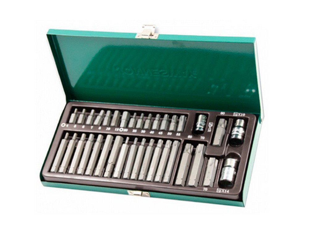 Набор бит (35 предметов) HEX, TORX  JONNESWAY (S29H4135S)