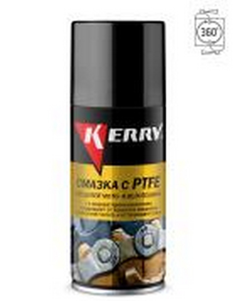Смазка для цепей KERRY мото и велотехники (210 мл) аэрозоль.