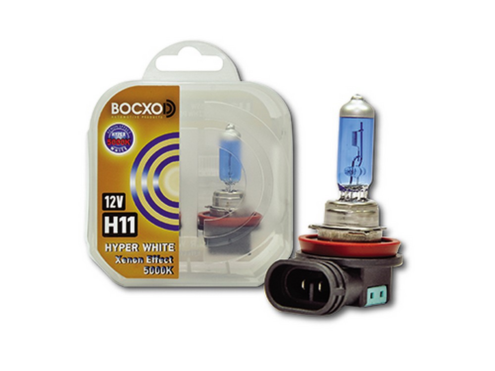 Лампа галогеновая H11 12V  55W ВОСХОD Hyper White 5000K PGJ19-2 (2шт,к-т) (80192HW)