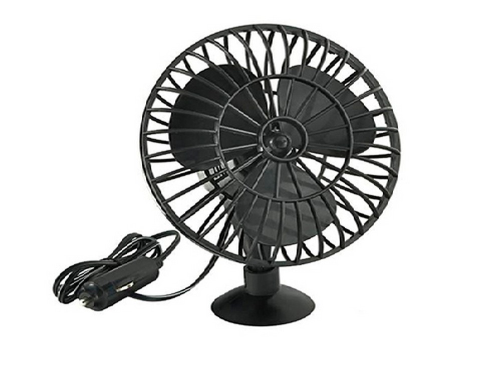 Вентилятор 5" а/м в салон SKYWAY 12V на присоске пластик (S01901001)
