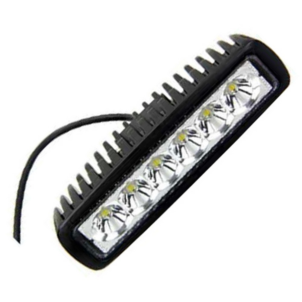 Фара противотуманная SKYWAY OFF ROAD 152*40мм прямоугольная 12V/24V 18W 6000K 6 диодов Дальний свет