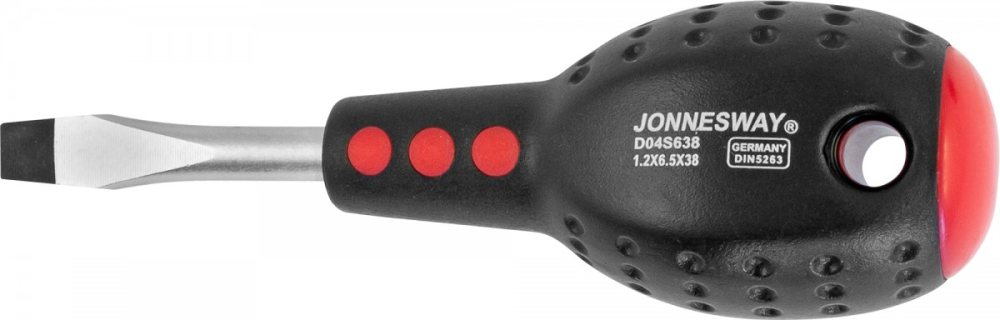 Отвертка шлицевая SL6,5  38мм серия FULL STAR JONNESWAY (D04S638)