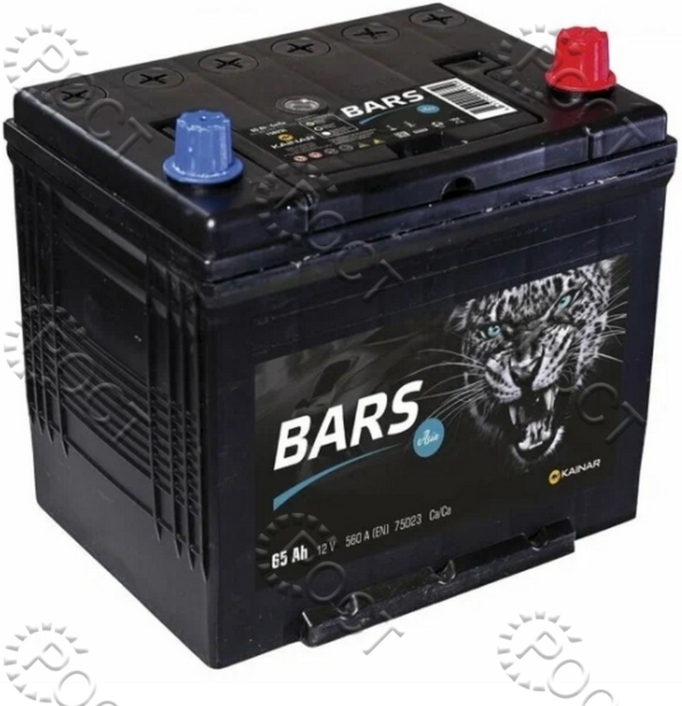 Аккумулятор  65 "BARS Asia" обратная полярность (230*173*220) пусковой ток 560А