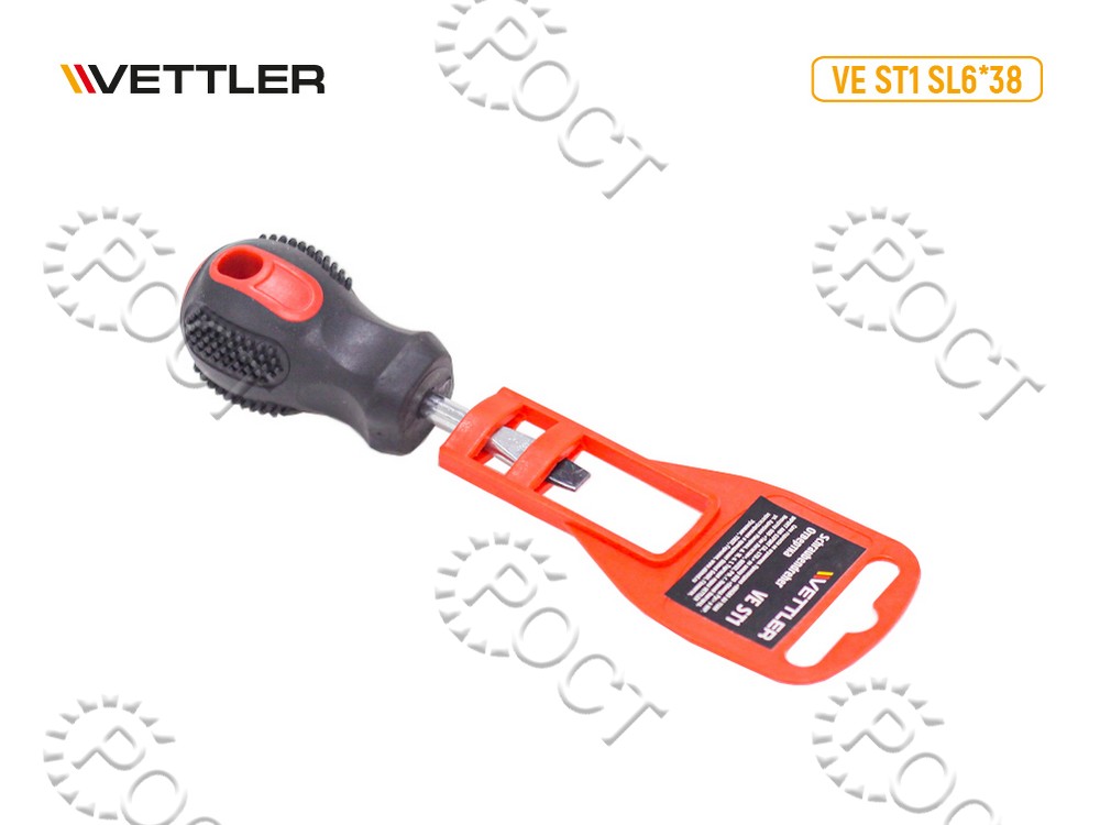 Отвертка шлицевая SL6*38 VETTLER