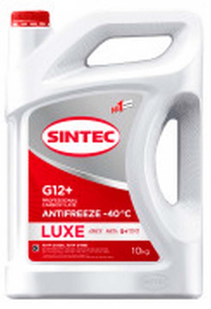 Антифриз SINTEC "LUX" G12 (10 кг) -40*С (красный) (614504)
