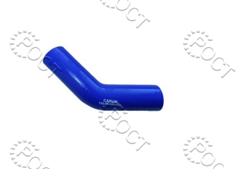 Патрубок силикон угловой 135°,d50,L150x150, 4 нити, стенка 5 мм