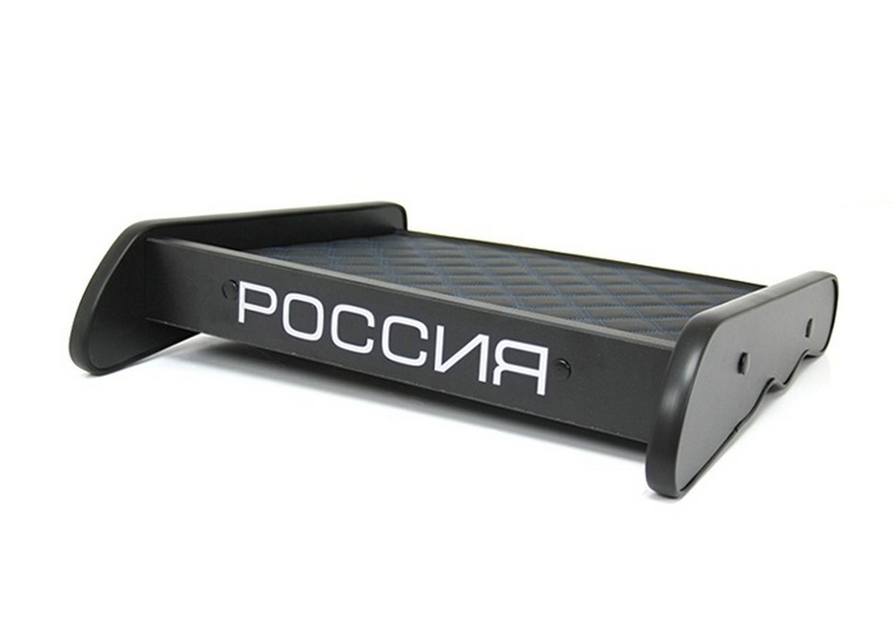 Стол на панель Г-3302 н/об. (черный) экокожа стеганая, синий ромб