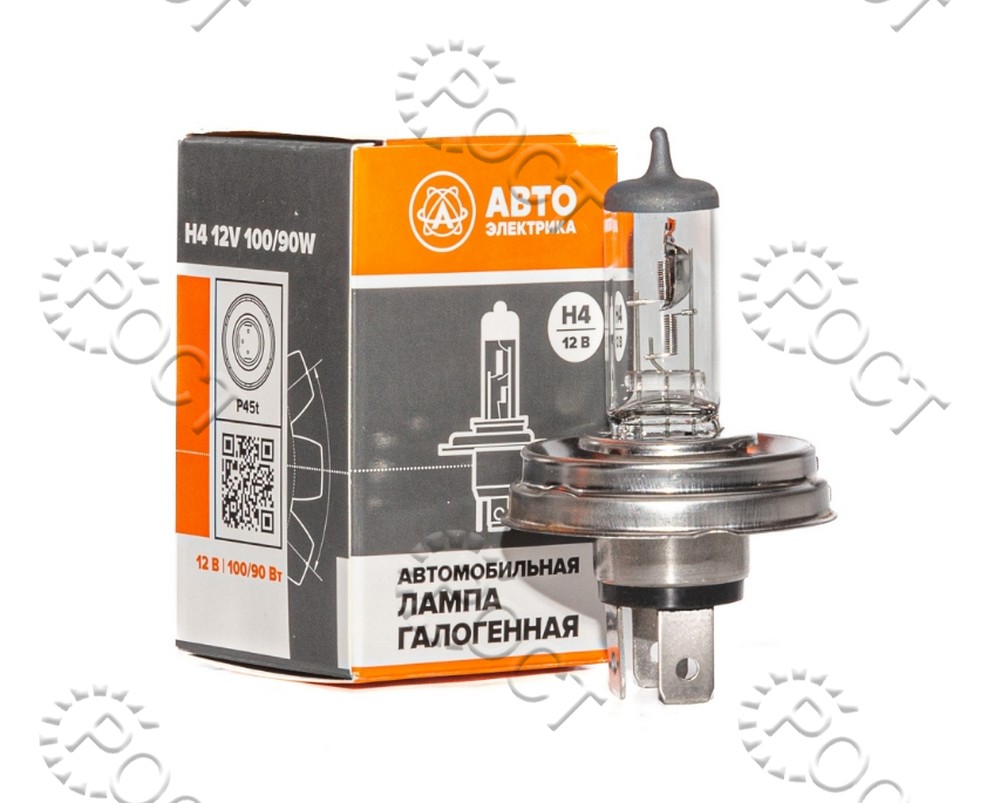 Лампа галогеновая H4 12V 100/90W P45t