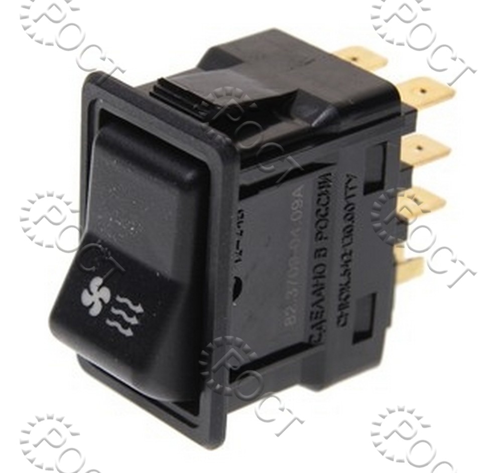 Клавиша вентилятора отопителя Г-3110, 33104, ПАЗ (салона)