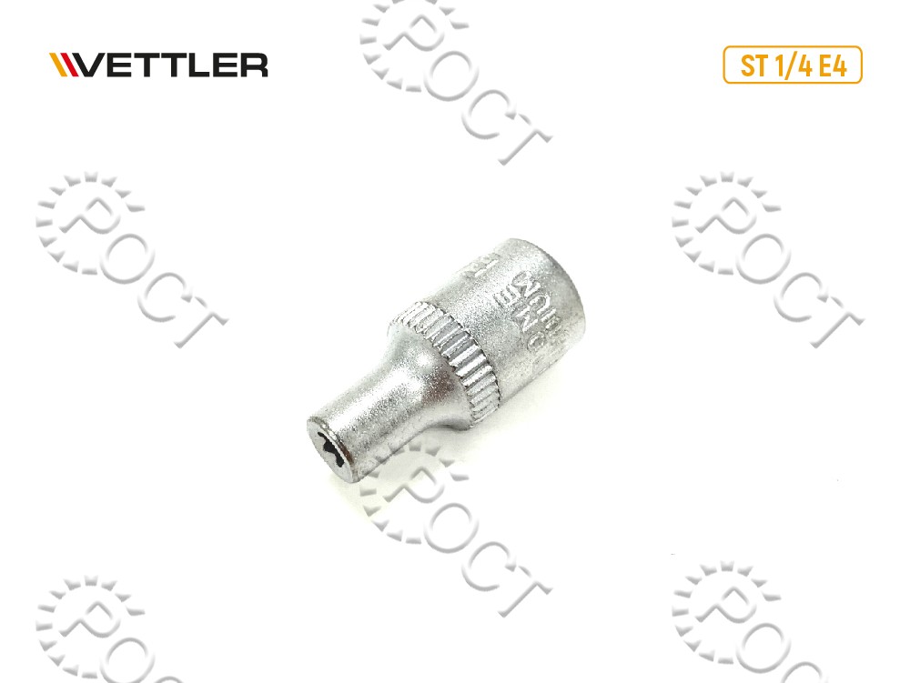 Головка торцевая TORX 1/4" E4 VETTLER