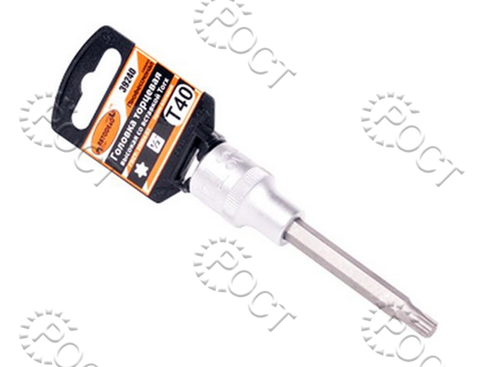 Головка торцевая  TORX Т40 (1/2") 100 мм со вставкой АвтоDело "Professional"