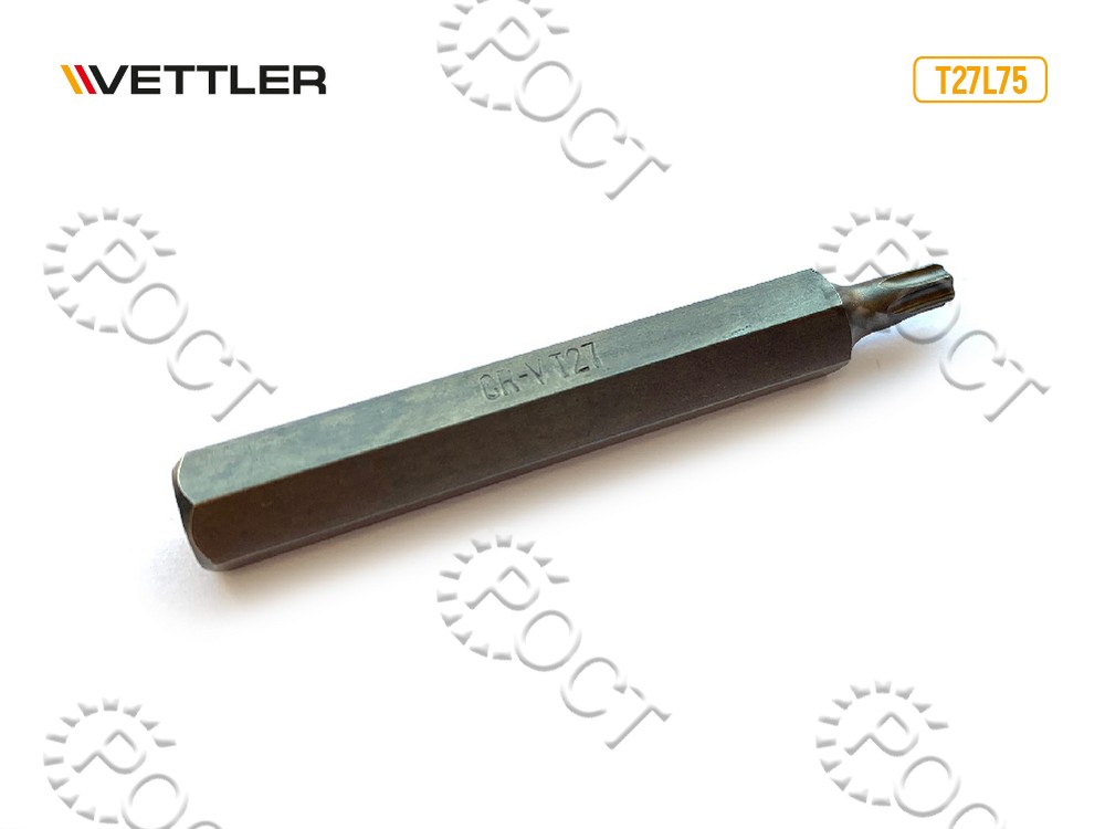 Бита вставка TORX T27 3/8" 75мм VETTLER