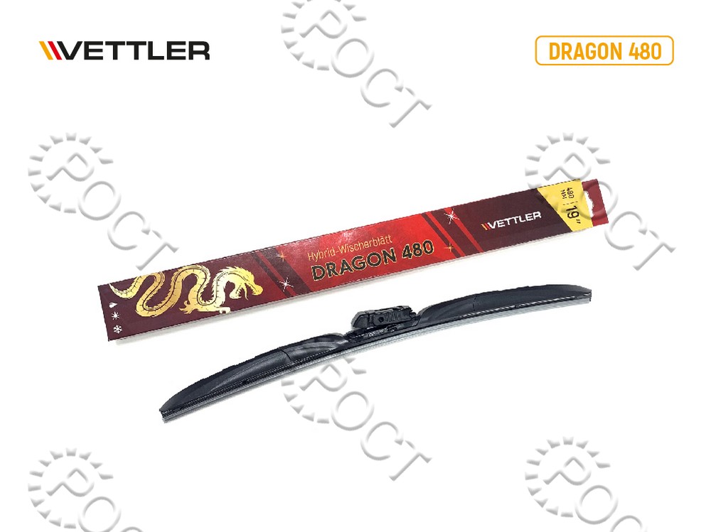 Щетка стеклоочистителя  480 мм/19" гибридная VETTLER DRAGON