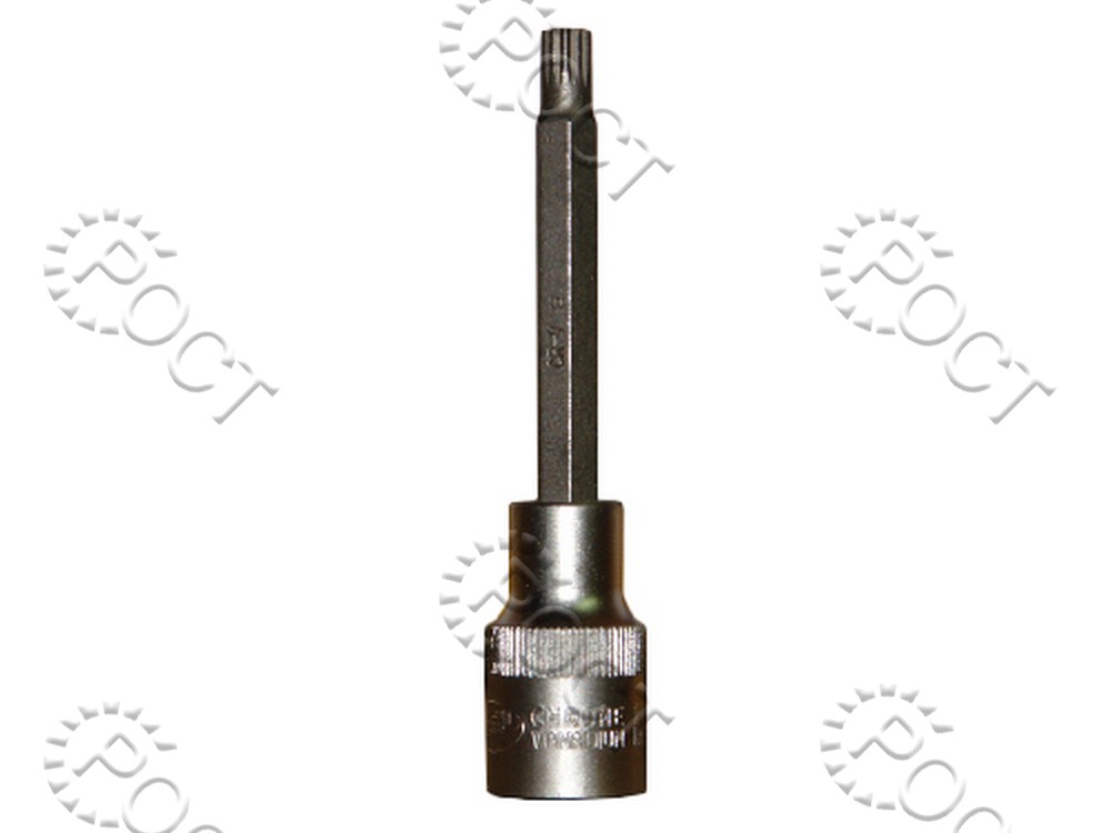 Головка торцевая  SPLINE М 8 (1/2") 100 мм со вставкой АвтоDело (39608)