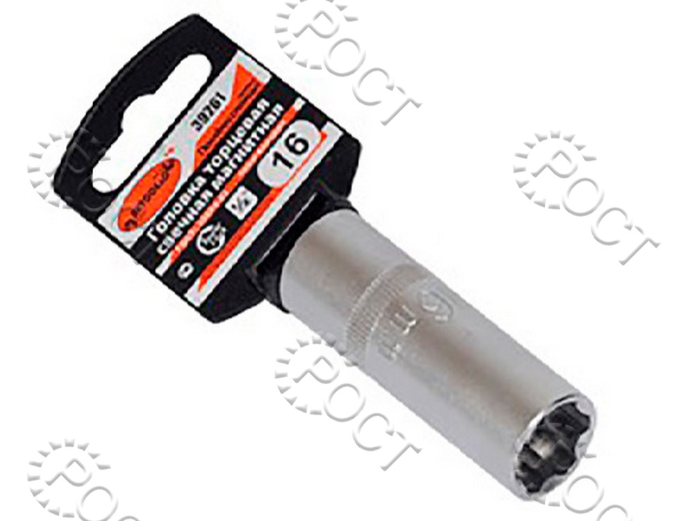 Ключ свечной 16 (головка 1/2" магнитная) АвтоDело "professional" (39261)