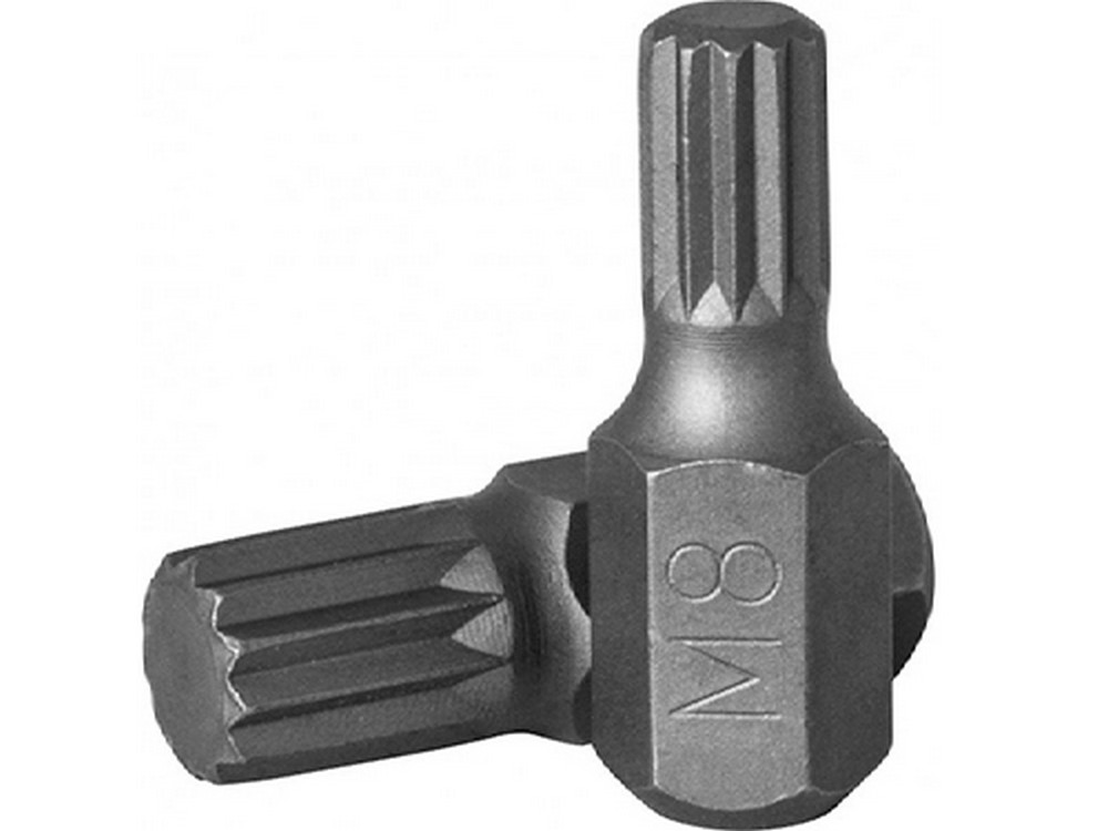 Бита SPLINE М12 (шестигр. 10мм, длина 30мм) сталь S2 JONNESWAY (D10M30M12A)