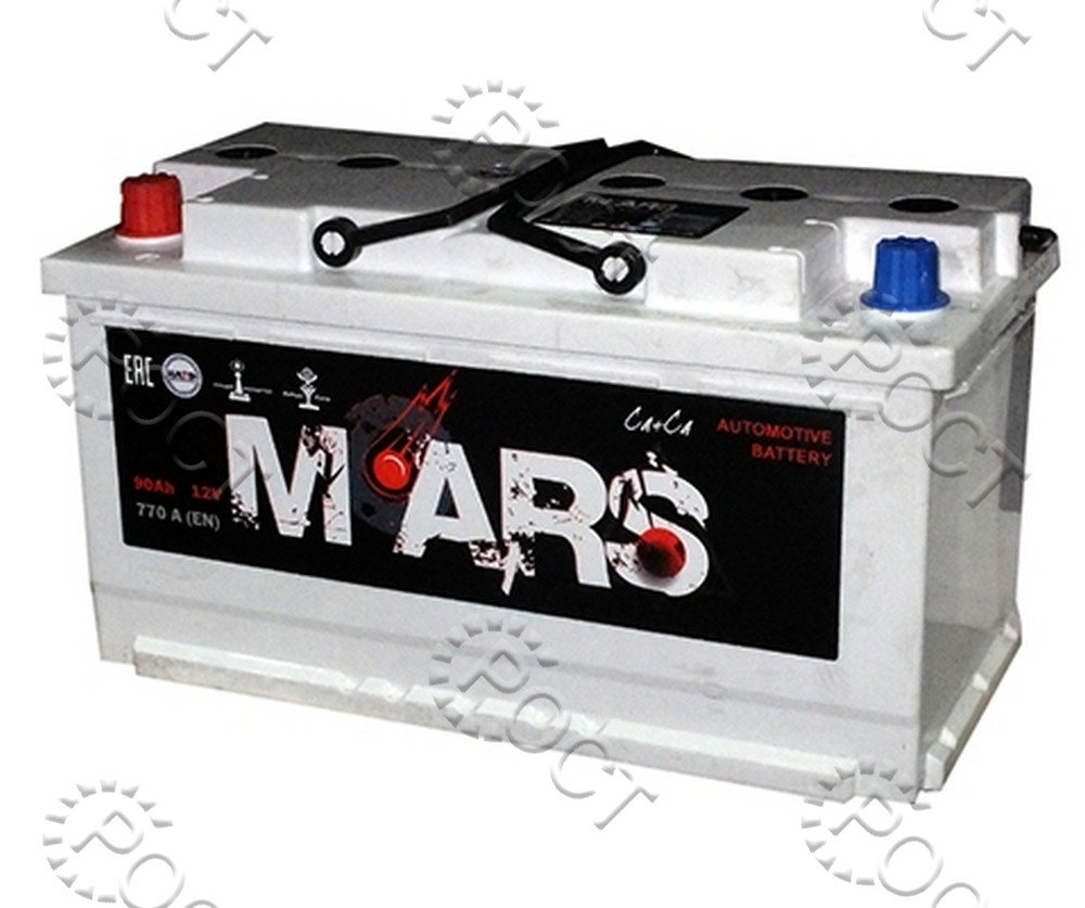 Аккумулятор  90 "MARS" прямая полярность (353*175*190) пусковой ток 770А