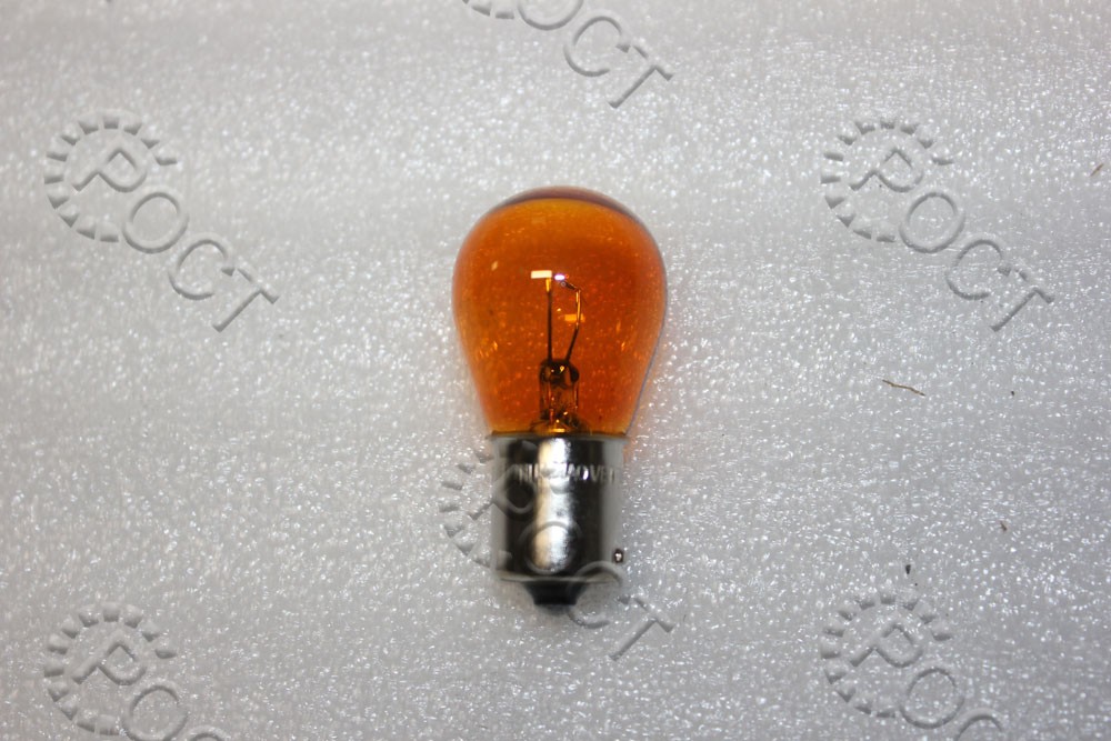 Лампа 12 V 21 W (повторитель) (смещенный цоколь) ВАU15s (желтая) (17714)