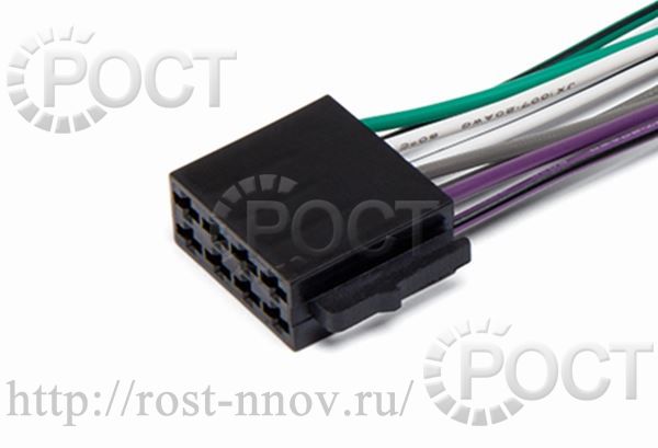 Колодка радиоаппаратуры ВАЗ-2108-15 (динамики) с проводами (мин. уп-ка 20шт.) CARGEN