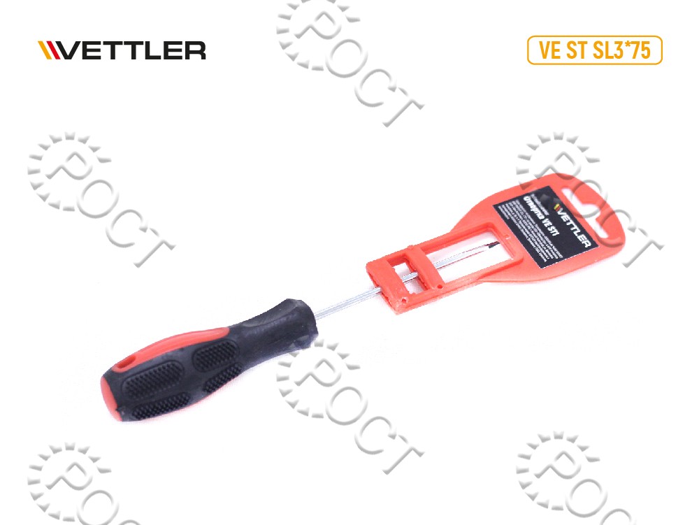 Отвертка шлицевая SL3.0*75 VETTLER