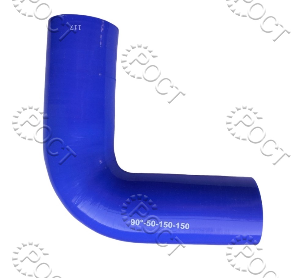 Патрубок силикон угловой 90°,d50,L150x150, 4 нити, стенка 5 мм