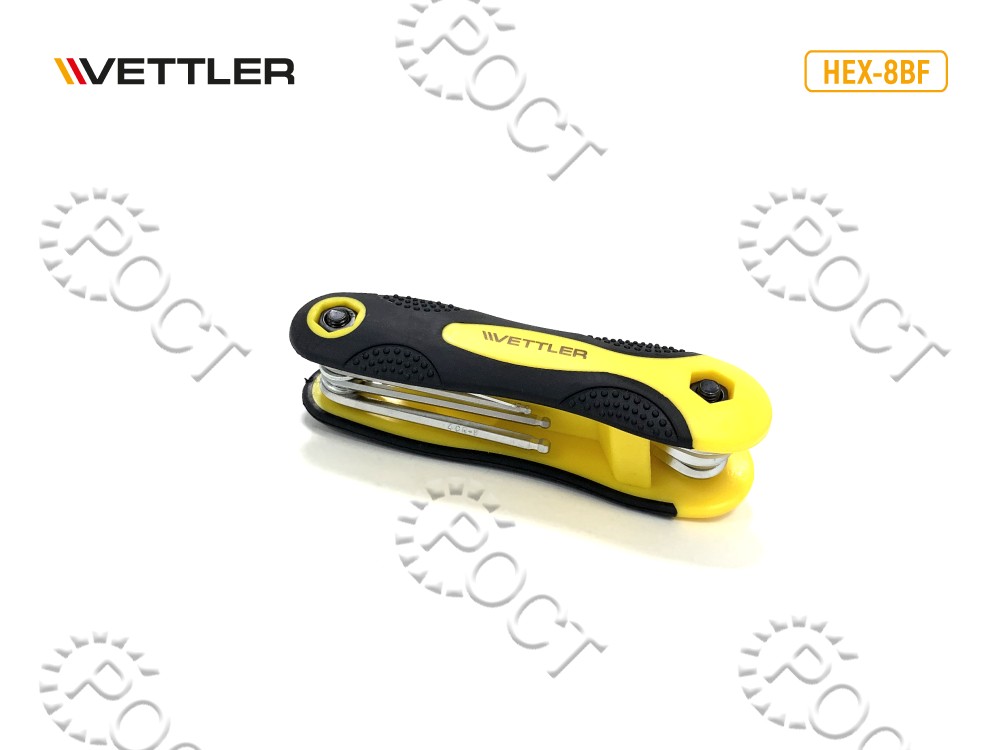 Набор шестигранников (8пр) с шариком складной 1,5-8мм CRV VETTLER