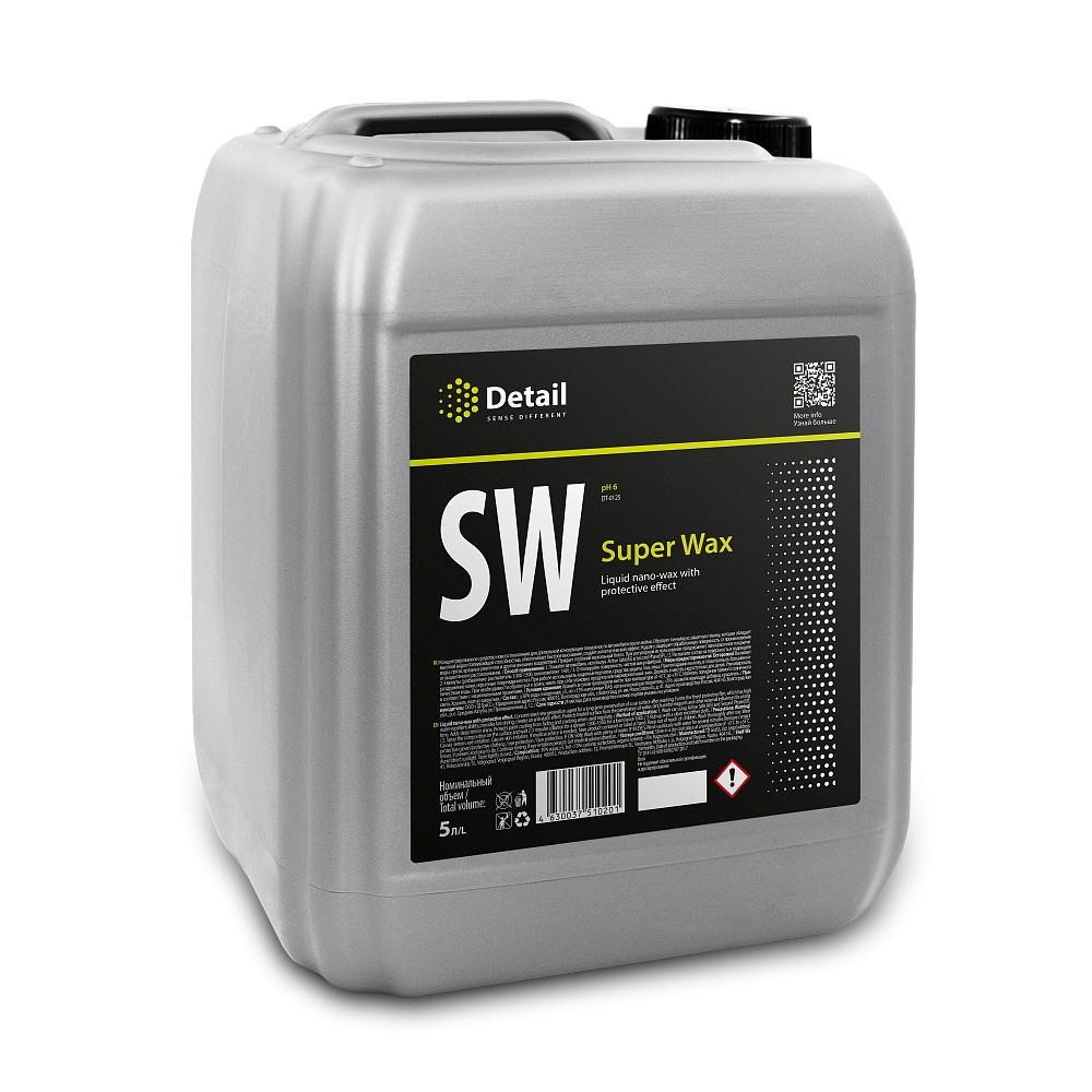 Полироль кузова Detail "Super Wax" SW жидкий воск (5 л.) канистра