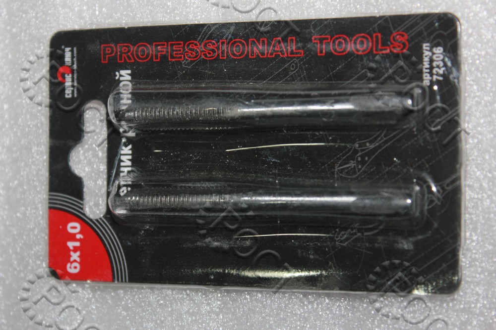 Метчик ручной М 6х1,0 (к-кт в блистере из 2 шт.)