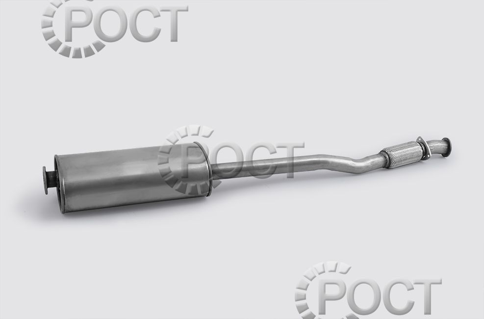 Глушитель УАЗ Патриот Евро-3, 4 с гофрой н/о нерж. "Баксан"