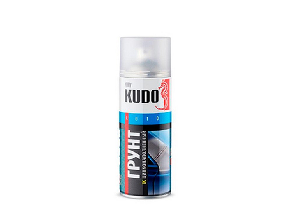 Грунт-спрей KUDO 1К-цинконаполненный, серый (520мл)