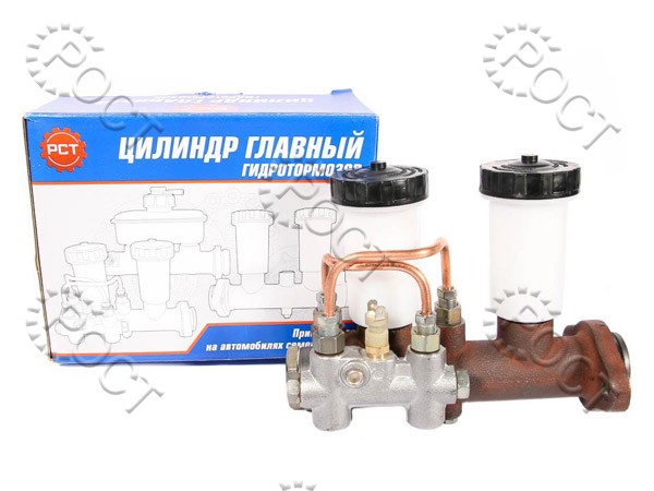 Цилиндр главный тормозной УАЗ-452, 3741, 469, 3151 (2 бачка с сигнализатором) "РСТ"