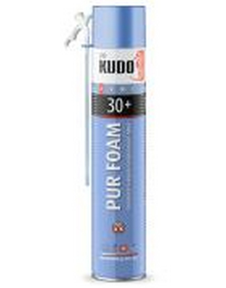 Пена монтажная бытовая KUDO HOME 30+ (1000 мл., 600 гр.) всесезонная (KUPH10U30+)