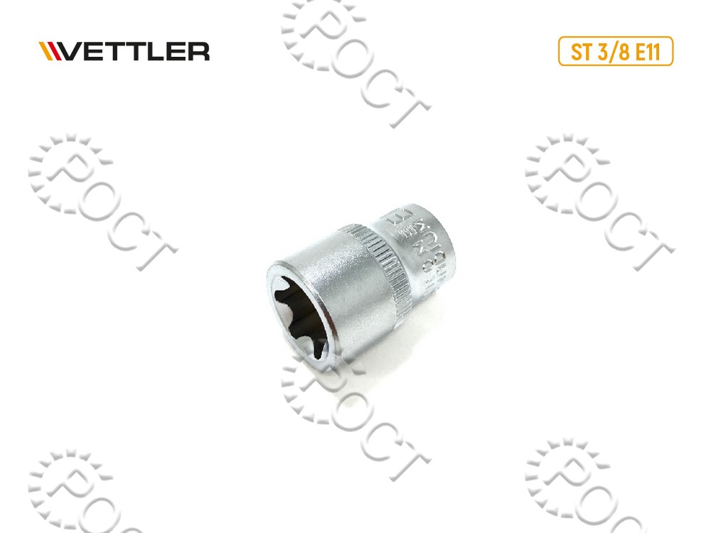 Головка торцевая TORX 3/8" E11 VETTLER