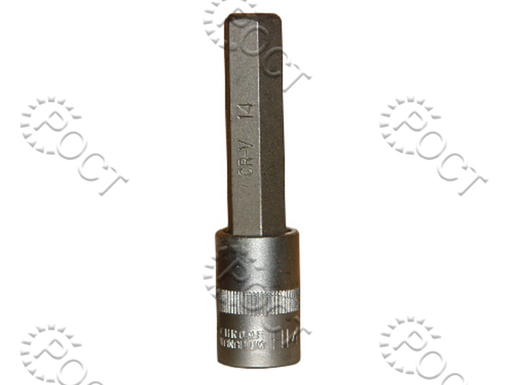 Головка торцевая  HEX 14 мм (1/2") 100 мм со вставкой АвтоDело (39394)