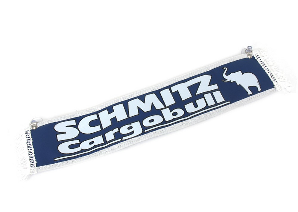 Вымпел прямой (10 x50) экокожа с надписью SCHMITZ Cargobull / Пустой (синий)
