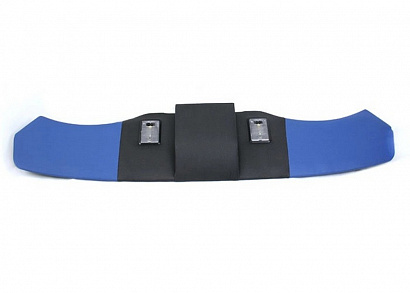 Полка верх. перед. Г-2705, Фермер высокая кабина (синий- черный- синий) экокожа