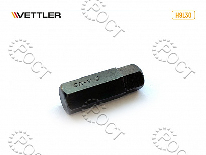 Бита вставка шестигранная 9мм 3/8" длина 30мм VETTLER