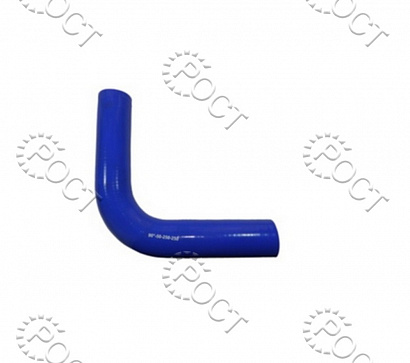 Патрубок силикон угловой 90°,d40,L250x250, 4 нити, стенка 5 мм