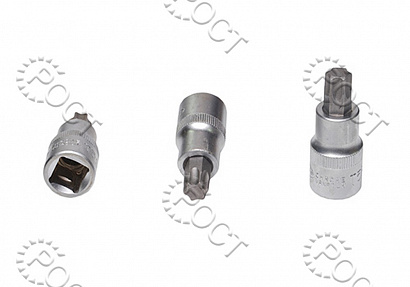 Головка торцевая  TORX Т55 (1/2")  55 мм со вставкой АвтоDело (39355)