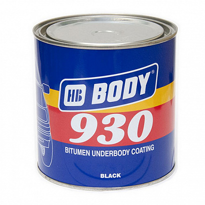 Мастика-антигравий "Body" 930 черный (1кг) ж/б (9300200001)