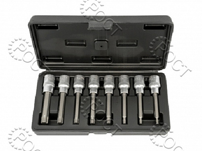 Набор головок TORX 1/2" с вставками (8 предм. T20-T60) в кейсе АвтоDело (39600)