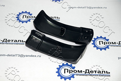 Накладка бампера переднего УАЗ-452, левая/правая, угол (пластик) к-т 2 шт.