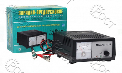 Зарядное устройство для аккумуляторов авто "Вымпел-325" (автомат, 0-20А, 14.8 В, стрелочный амперметр)