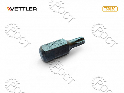 Бита вставка TORX T30 3/8" 30мм VETTLER