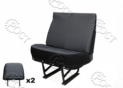 Чехол сиденья двух местного Г-3302 (жаккард) серый