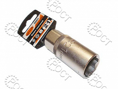 Ключ свечной 21 (головка 1/2") АвтоDело "professional" (39421)
