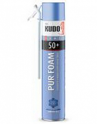 Пена монтажная бытовая KUDO HOME 50+ ARKTIKA -18*С (1000 мл., 800 гр.) (KUPH10W50+)