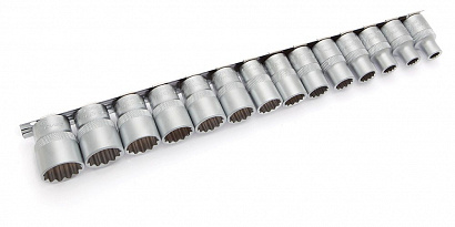 Набор головок  1/2" 12-гранных (14 предметов) (8-24 мм)  40/10