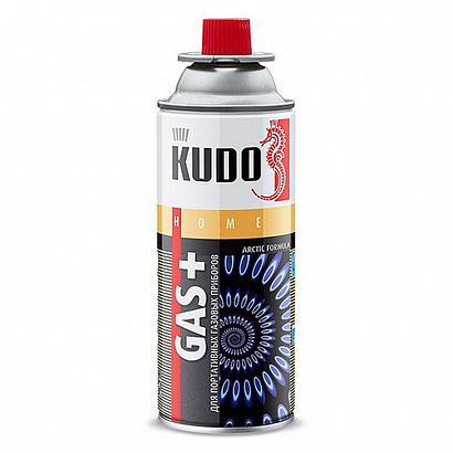 Баллон газовый для портат. плит KUDO до -25*С (520мл/220гр) метал. цанг.всесезон